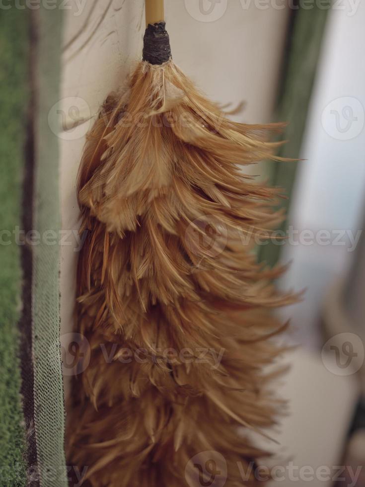 veer stofdoek voor schoonmaak en stof verwijdering foto