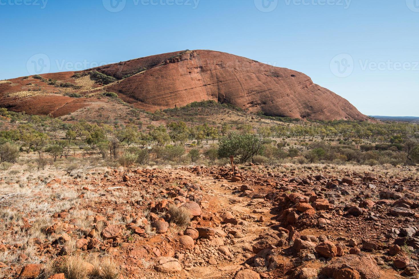 de landschap van Australisch binnenland in noordelijk gebied staat van Australië. foto