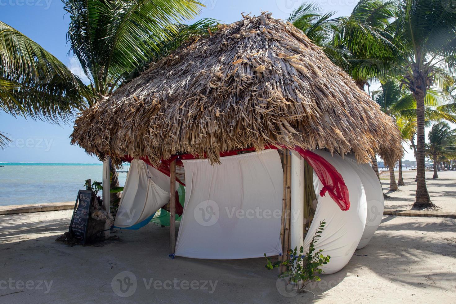 spa palapa Aan de strand foto