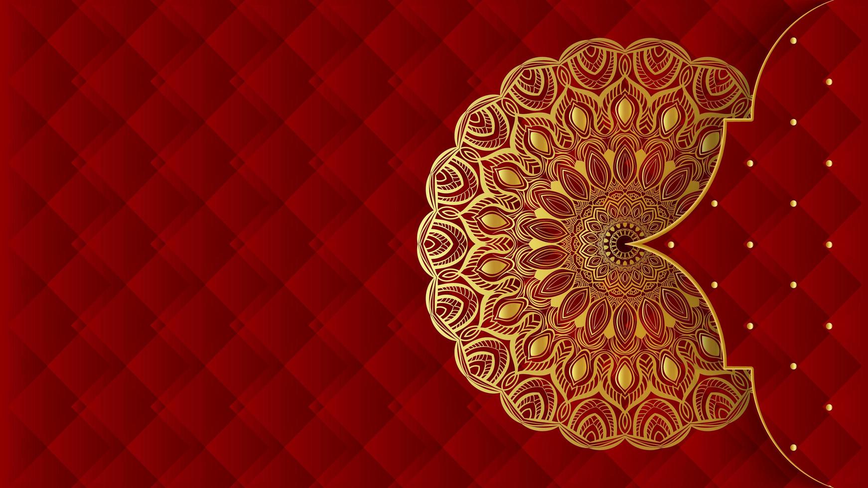 luxe mandala achtergrond met gouden arabesk patroon Arabisch Islamitisch oosten- stijl.decoratief mandala voor afdrukken, poster, omslag, brochure, folder, spandoek. foto