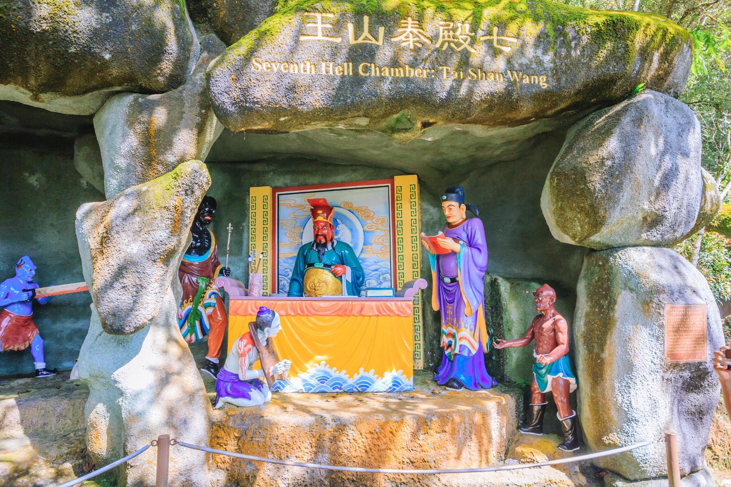 Hell standbeeld van Chin Swee Caves Temple, Genting Highland, Maleisië, 2017 foto