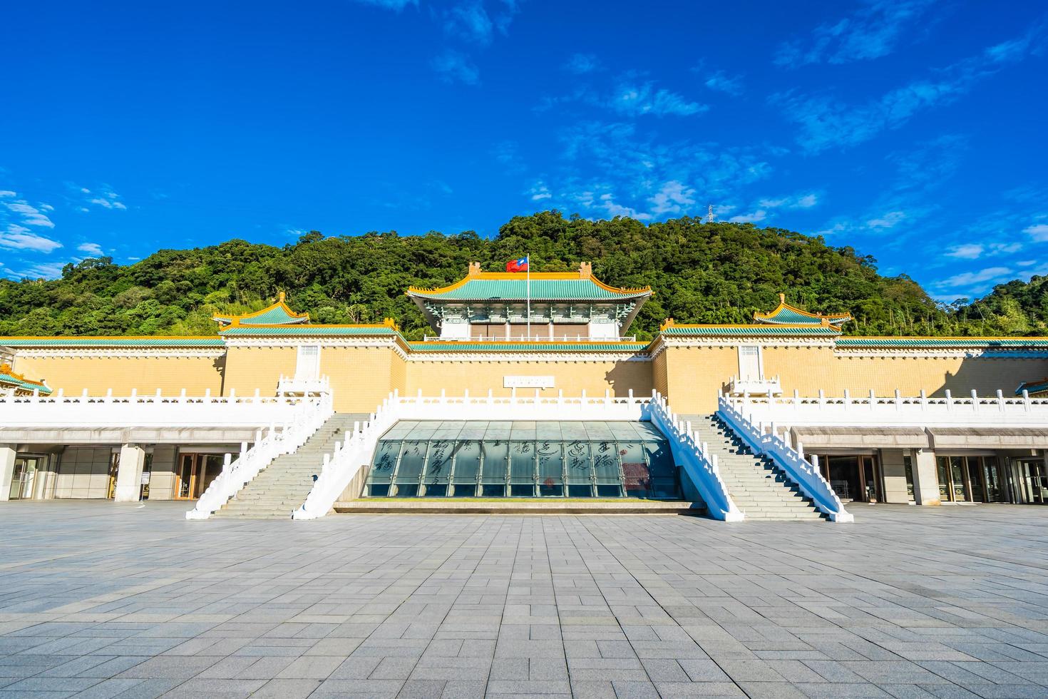 het nationale paleismuseum in de stad Taipei, Taiwan foto