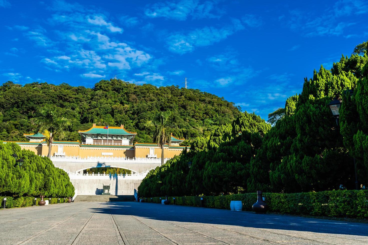 het nationale paleismuseum in de stad Taipei, Taiwan foto