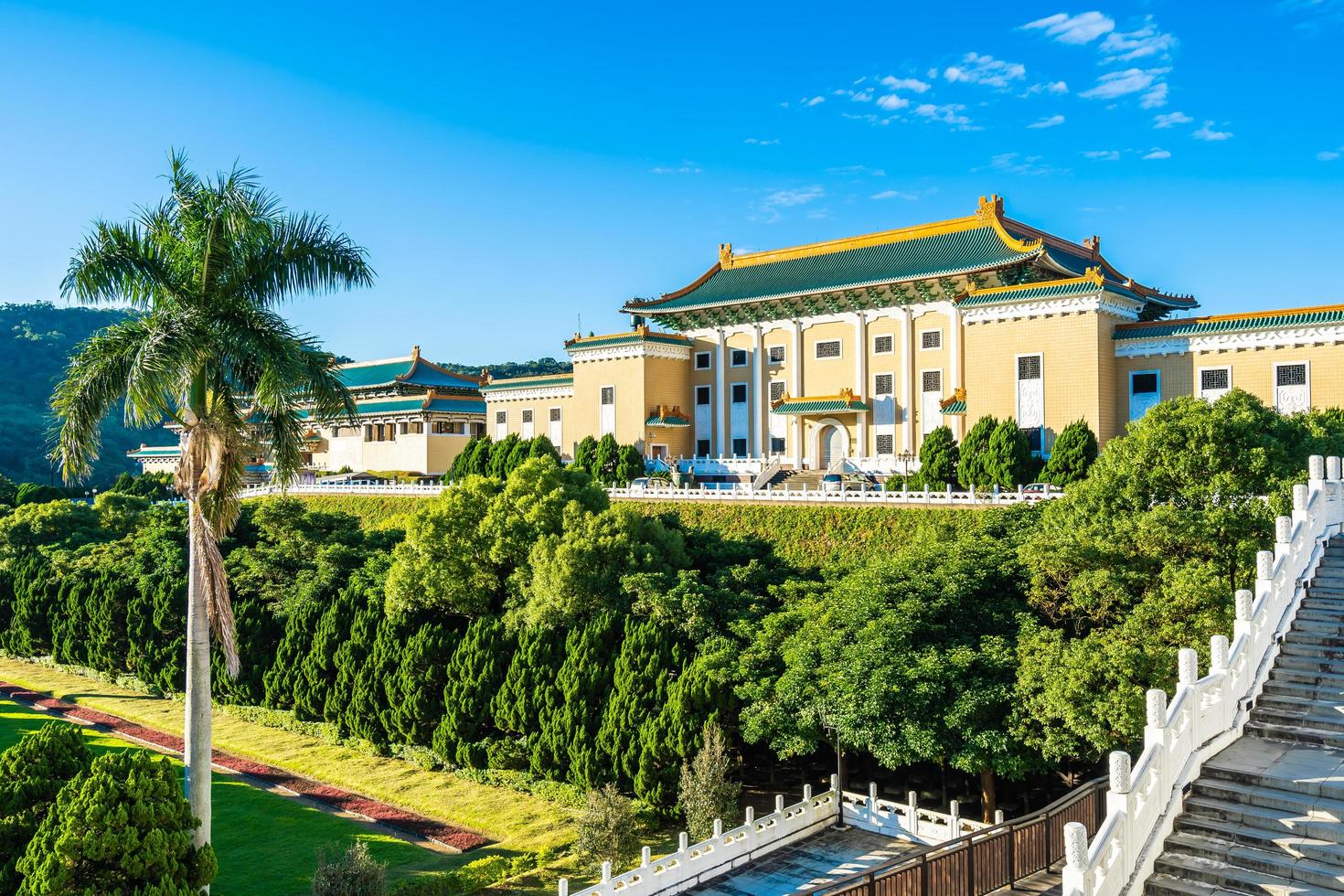 het nationale paleismuseum in de stad Taipei, Taiwan foto