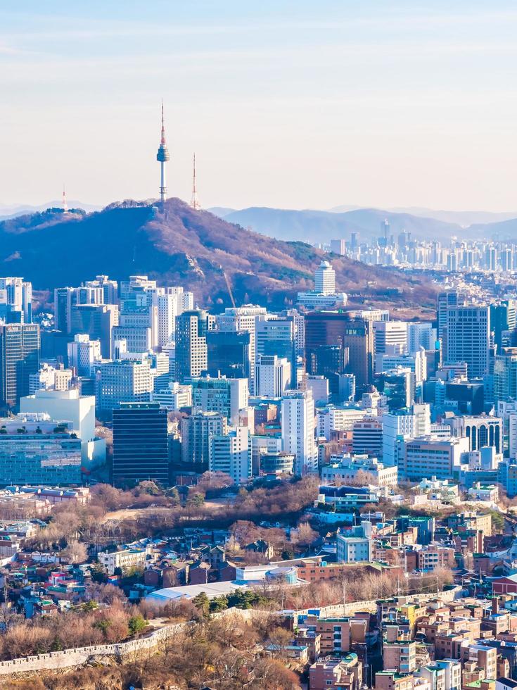 stadsgezicht van seoel, zuid-korea foto