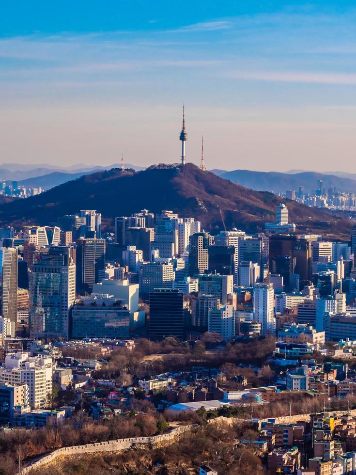 stadsgezicht van seoel, zuid-korea foto