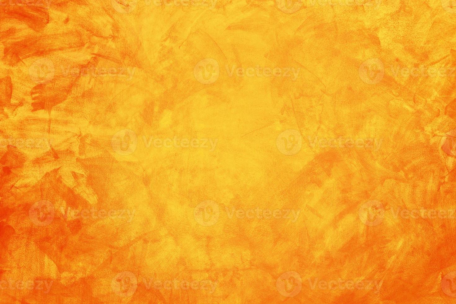 geel en oranje cement of betonnen muur voor achtergrond of textuur foto