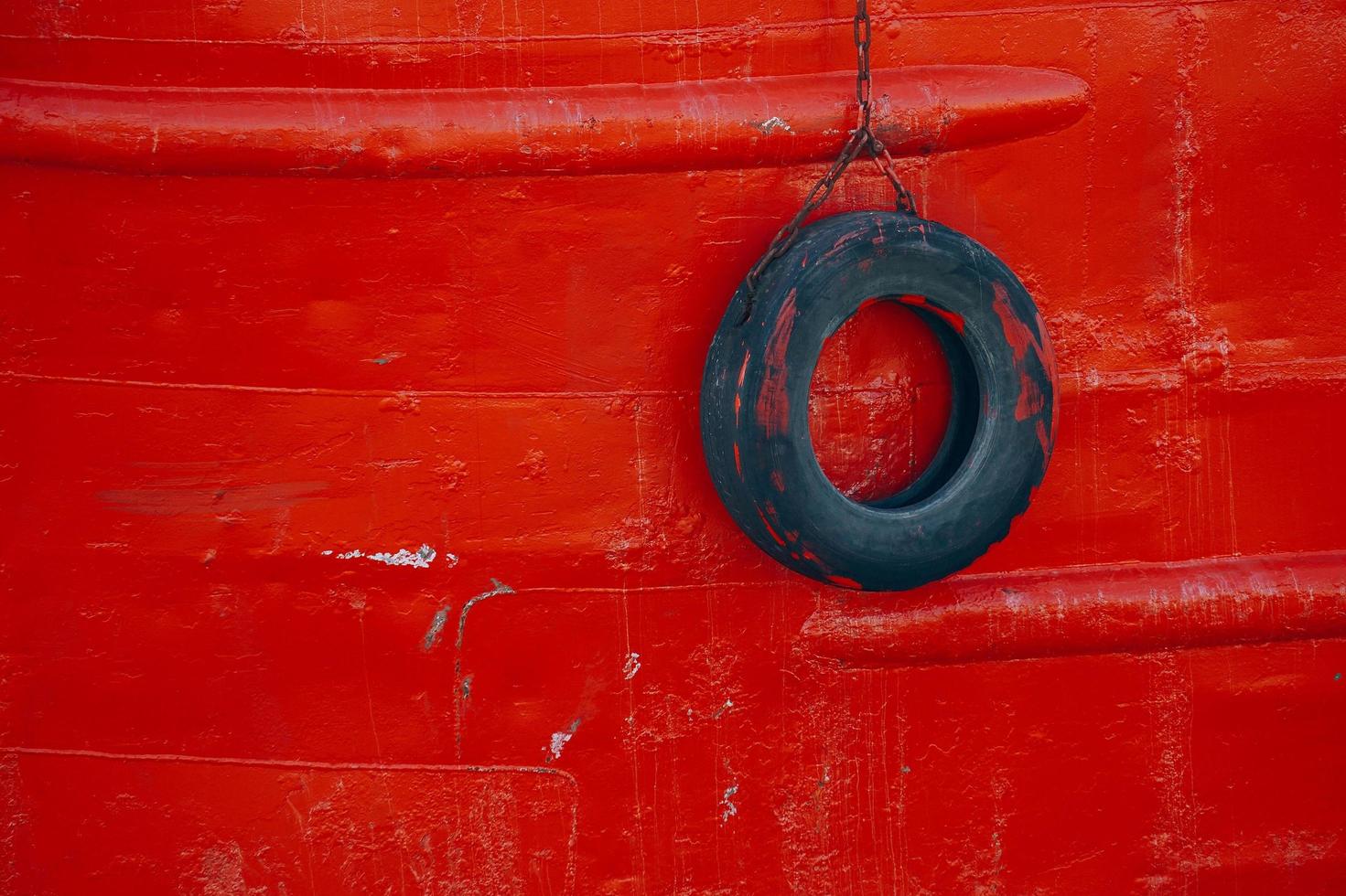 schip in de zeehaven foto