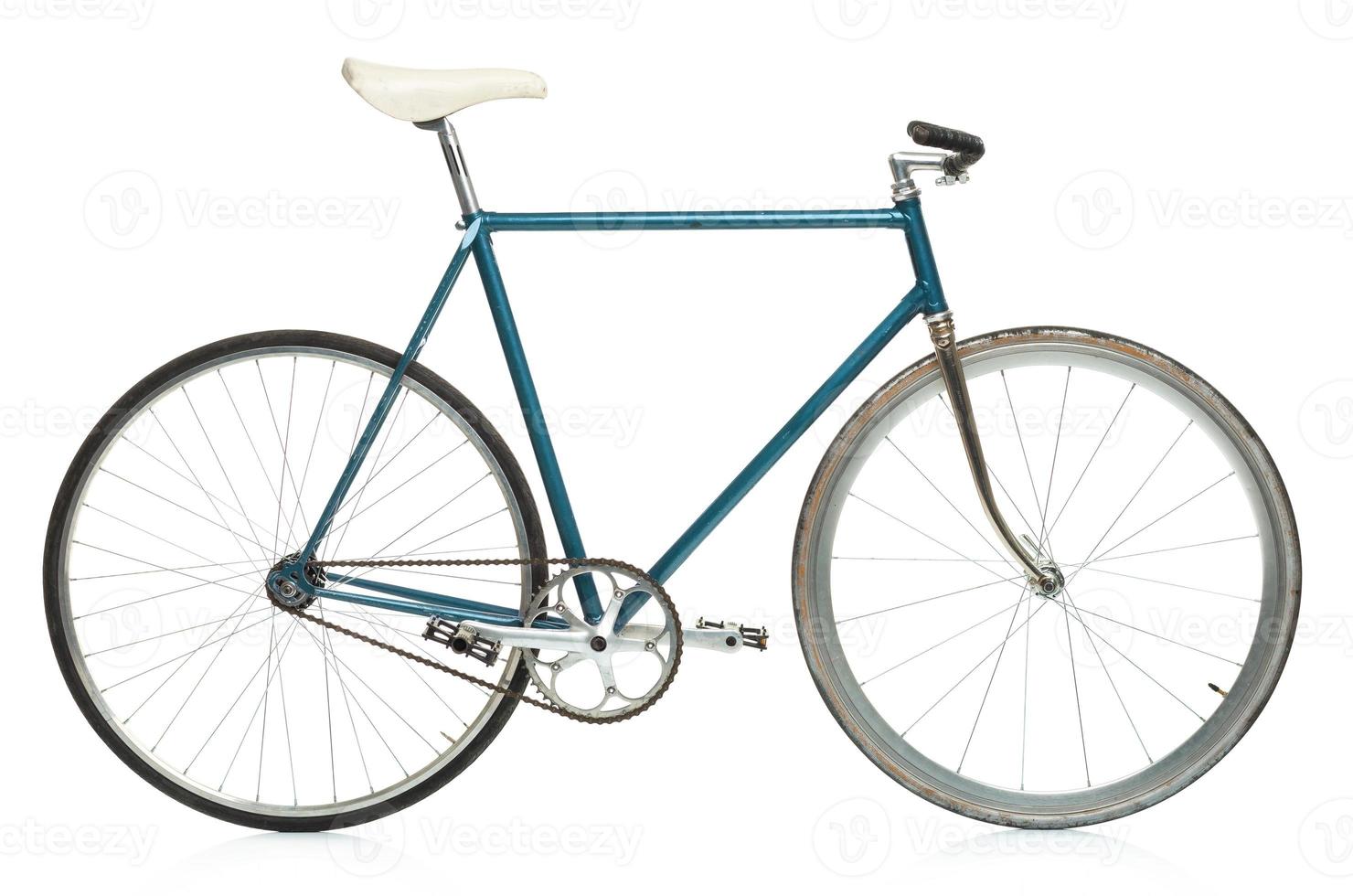 elegant hipster fiets geïsoleerd Aan wit foto