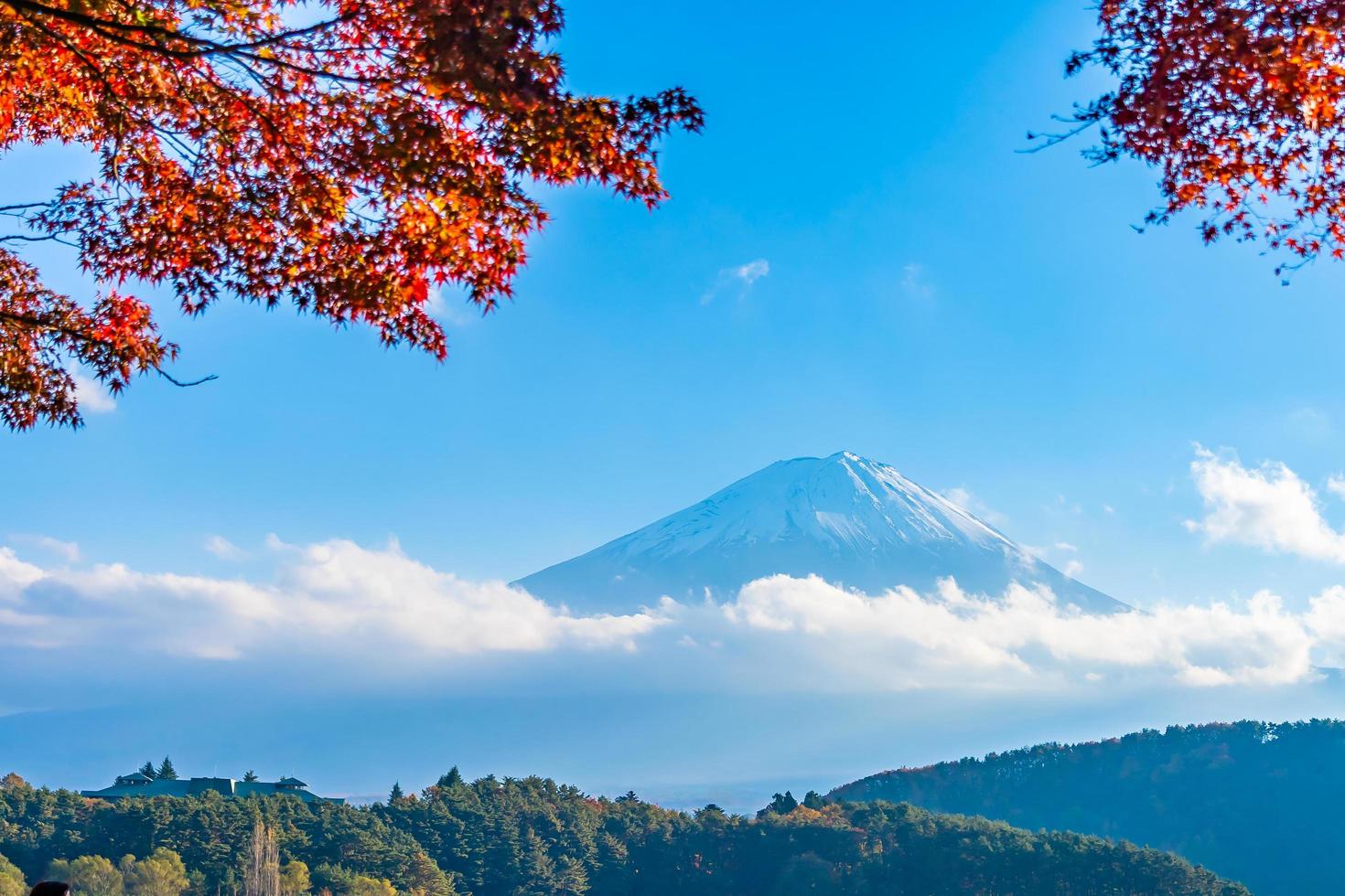 landschap op mt. fuji, yamanashi, japan foto