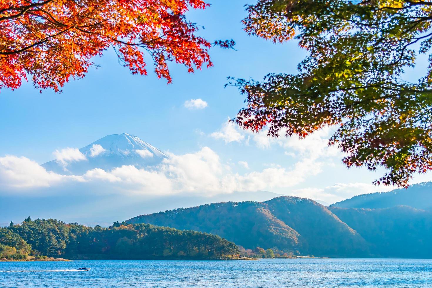 landschap op mt. fuji, yamanashi, japan foto