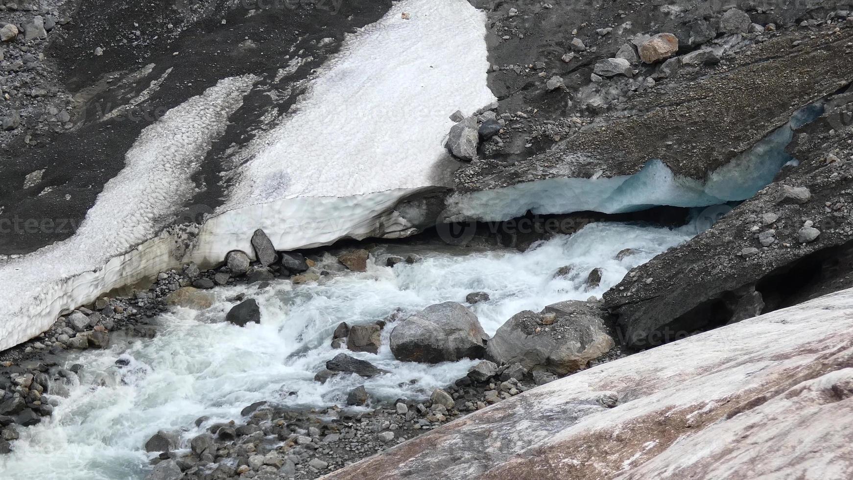 water van de groot gletsjer in Noorwegen foto