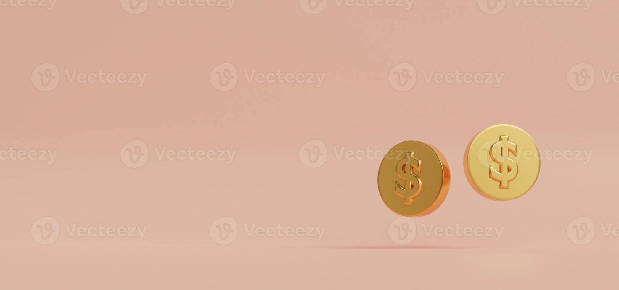 3d geven reeks van gouden munt in verschillend vorm geïsoleerd Aan wit achtergrond. symbool van goud en rijkdom 3d renderen foto
