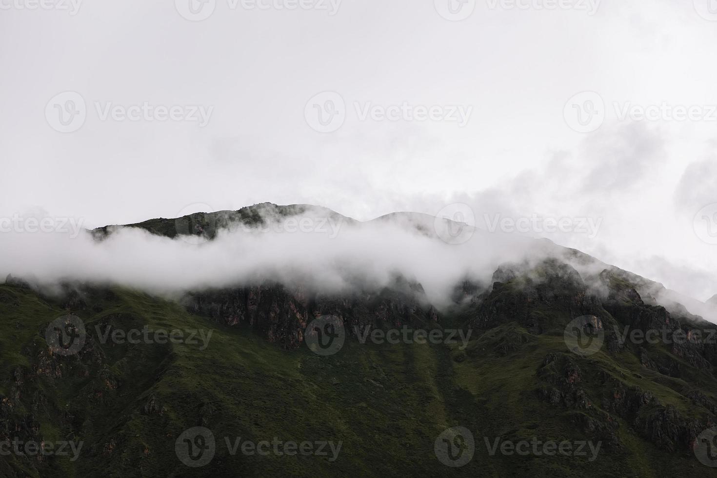 kolossaal heiligdom van ollantaytambo in peru foto