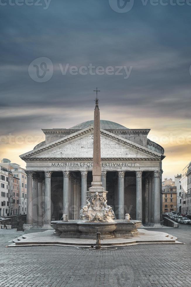 de tempel van de pantheon in Rome foto
