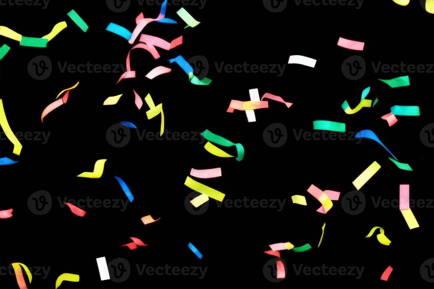 confetti Aan zwart achtergrond foto