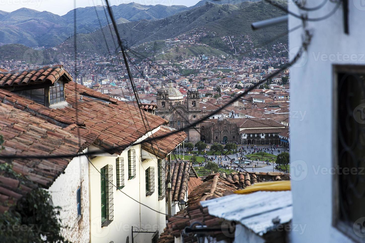 stad cusco in peru foto