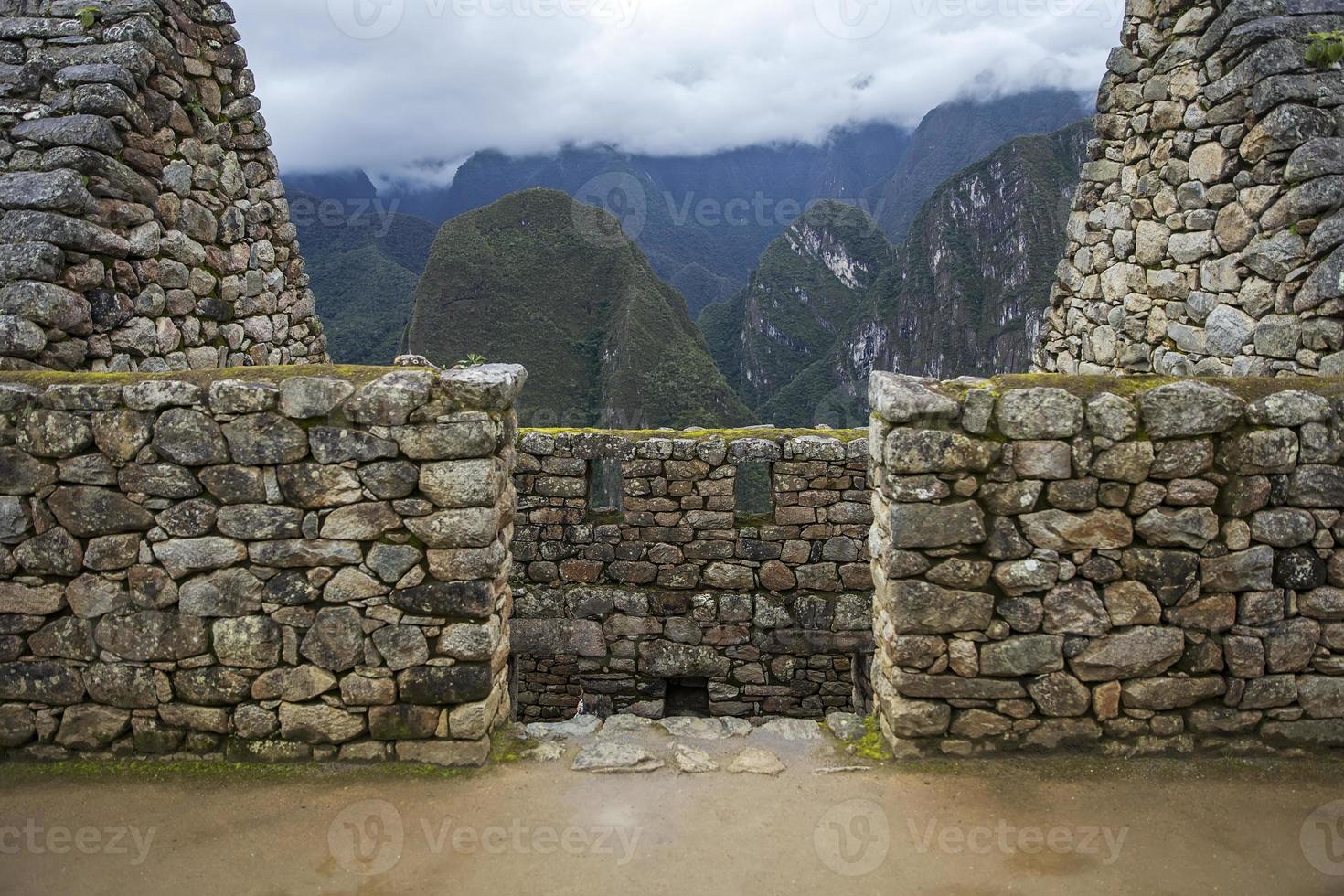 Machu Picchu-ruïnes in Peru foto