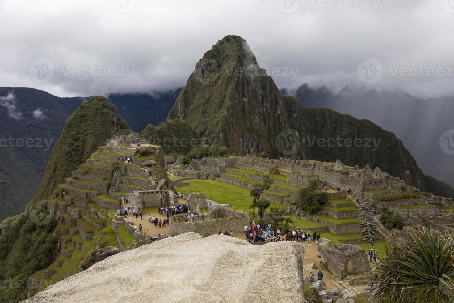 Machu Picchu-ruïnes in Peru foto