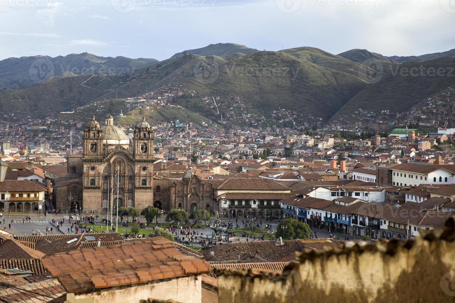 stad cusco in peru foto