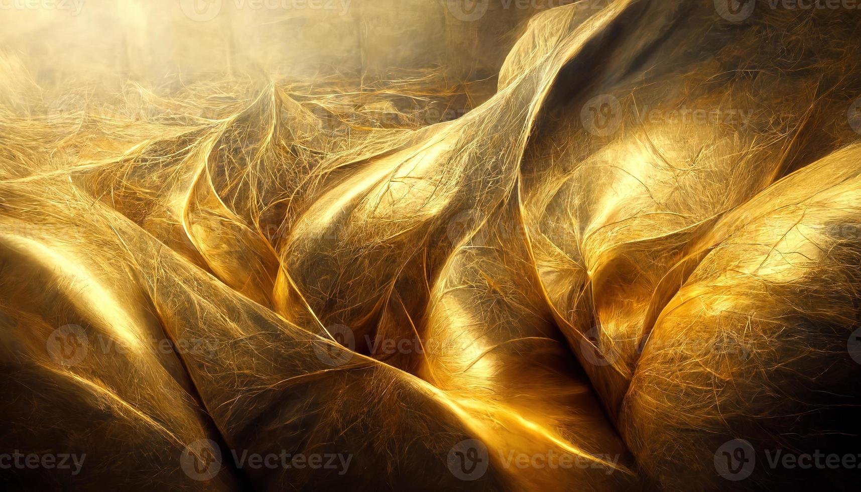 gouden abstract achtergrond. metaal behang illustratie foto