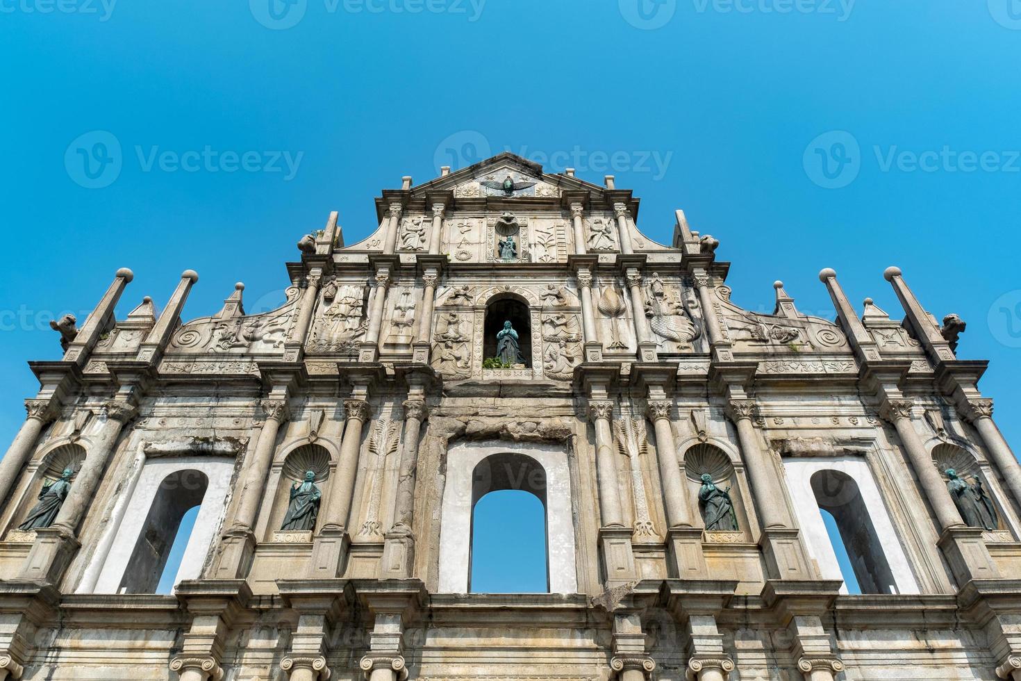 ruïnes van st. paul's kerk in macau foto