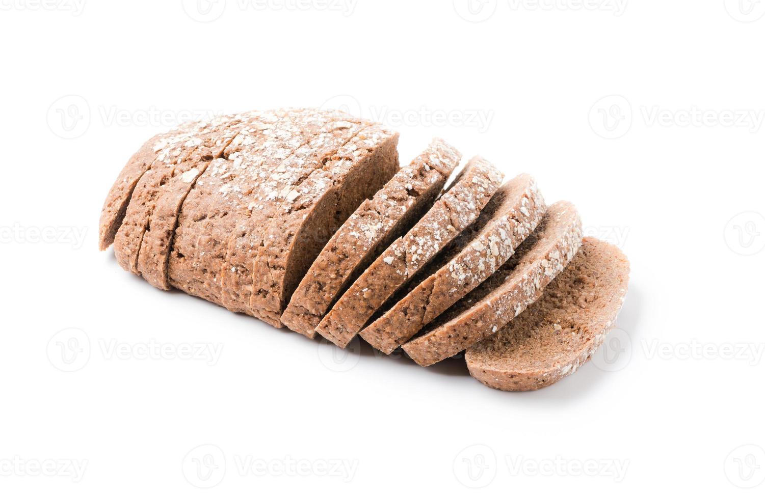 eigengemaakt ontbijtgranen brood geïsoleerd foto
