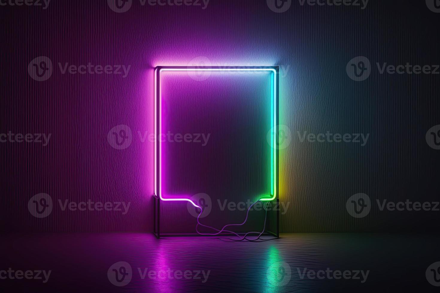 neon gekleurde uithangbord met modern ontwerp foto