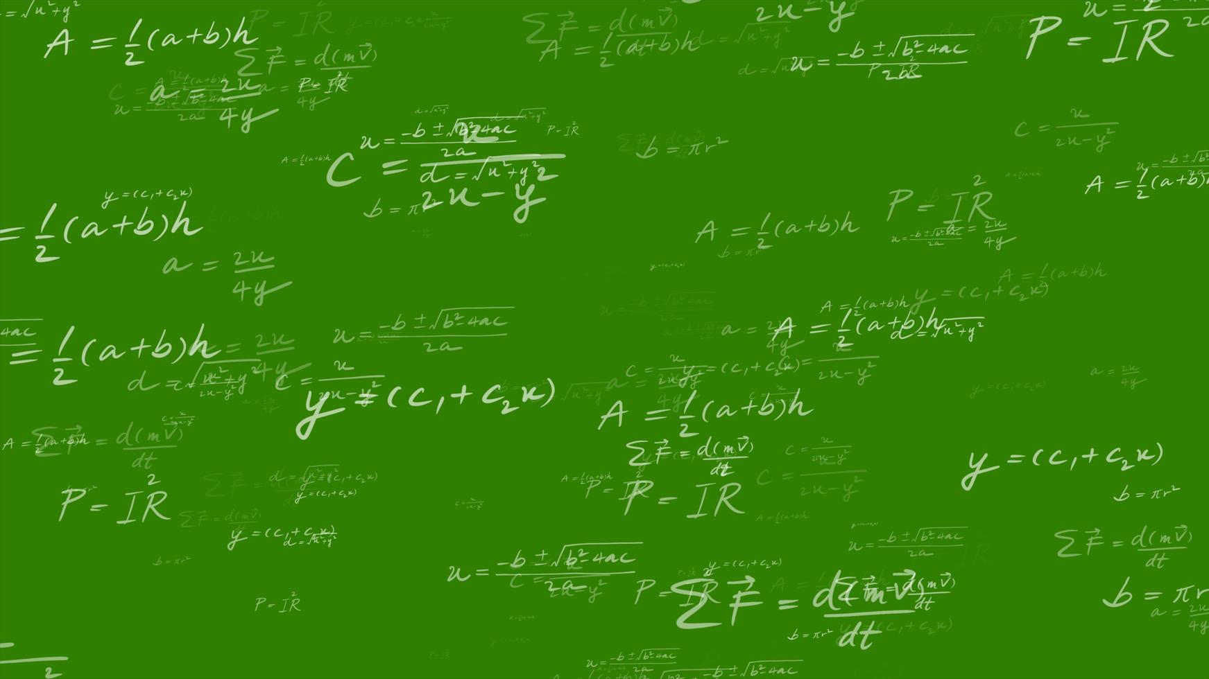 willekeurig wiskunde vergelijking formule tekst achtergrond onderwijs engineering, onderwijs vergelijkingen en formules achtergronden voor onderwijs groen scherm achtergrond foto