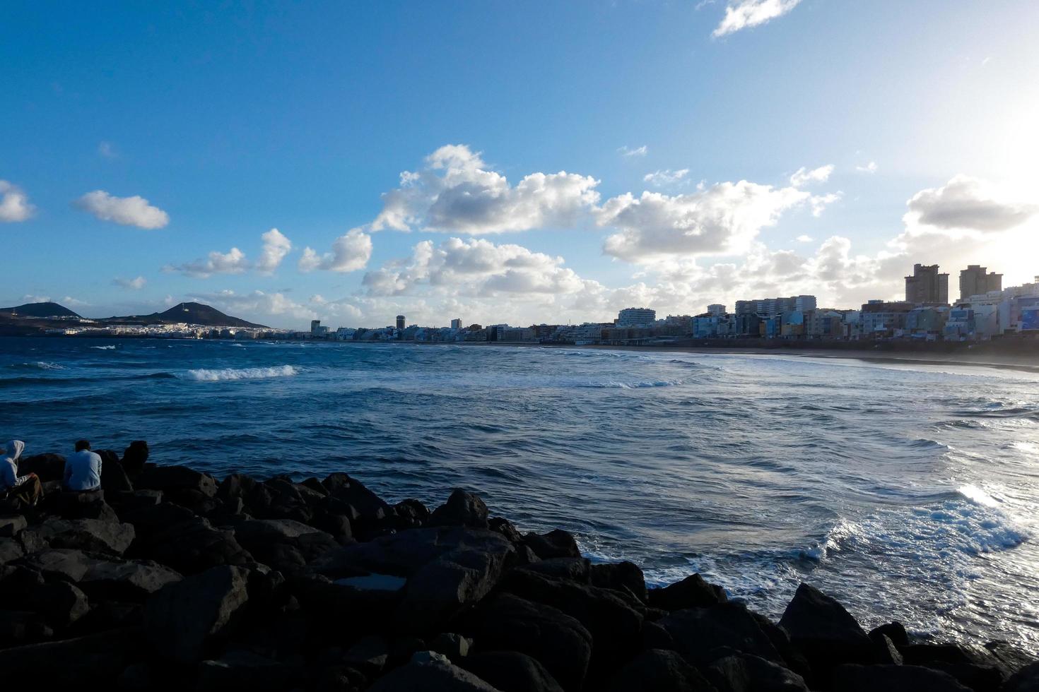 eiland van oma canaria in de atlantic oceaan foto