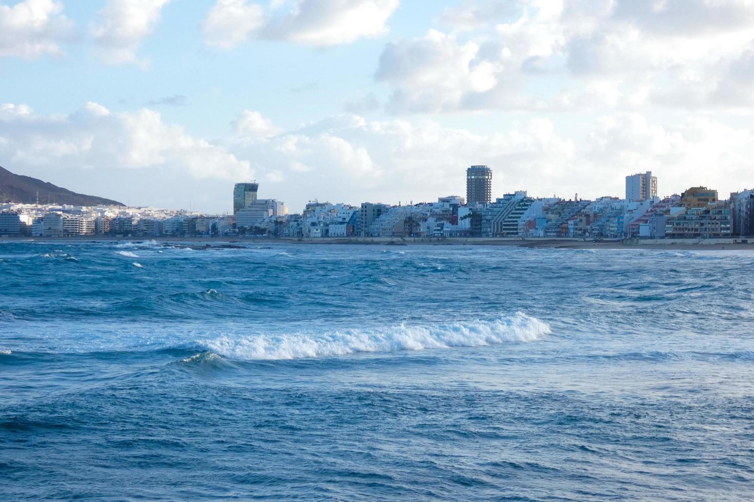 las cantera's strand in las palmas de oma kanarie, Spanje foto