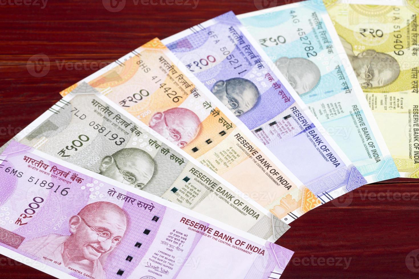 Indisch geld een zaken achtergrond foto