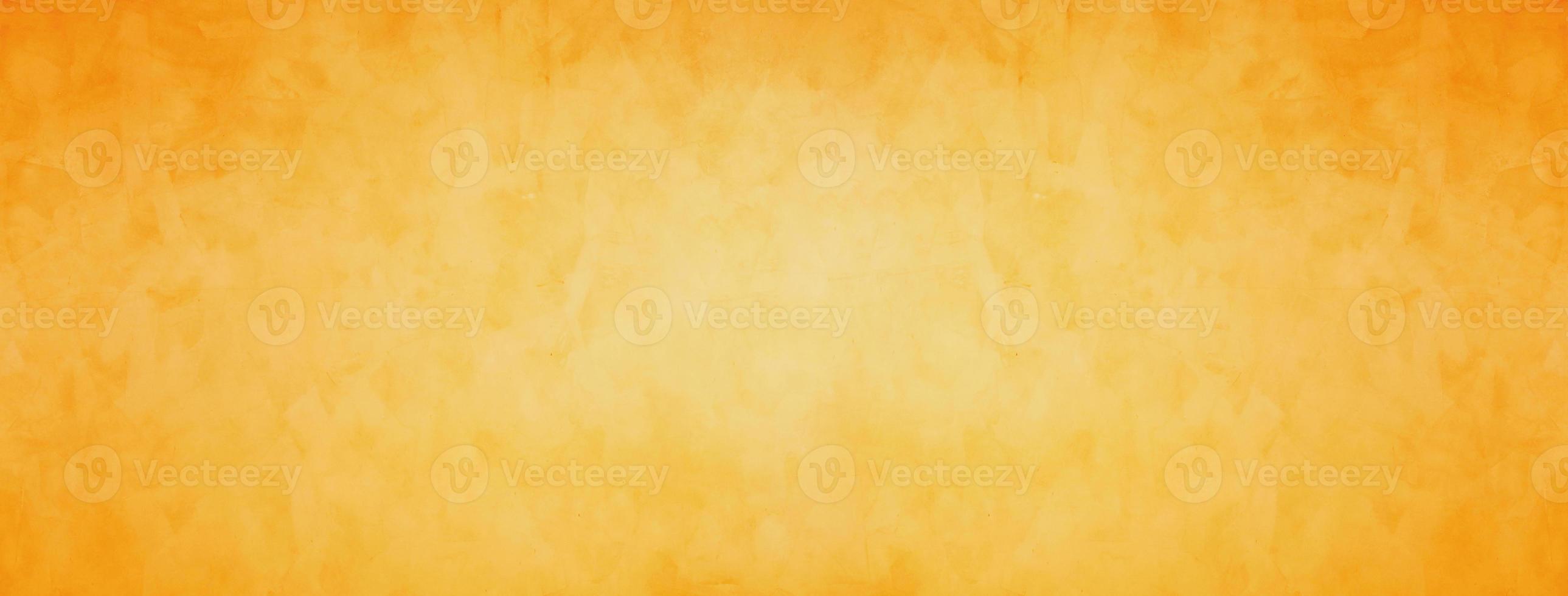 oranje en gele grunge cement achtergrond foto