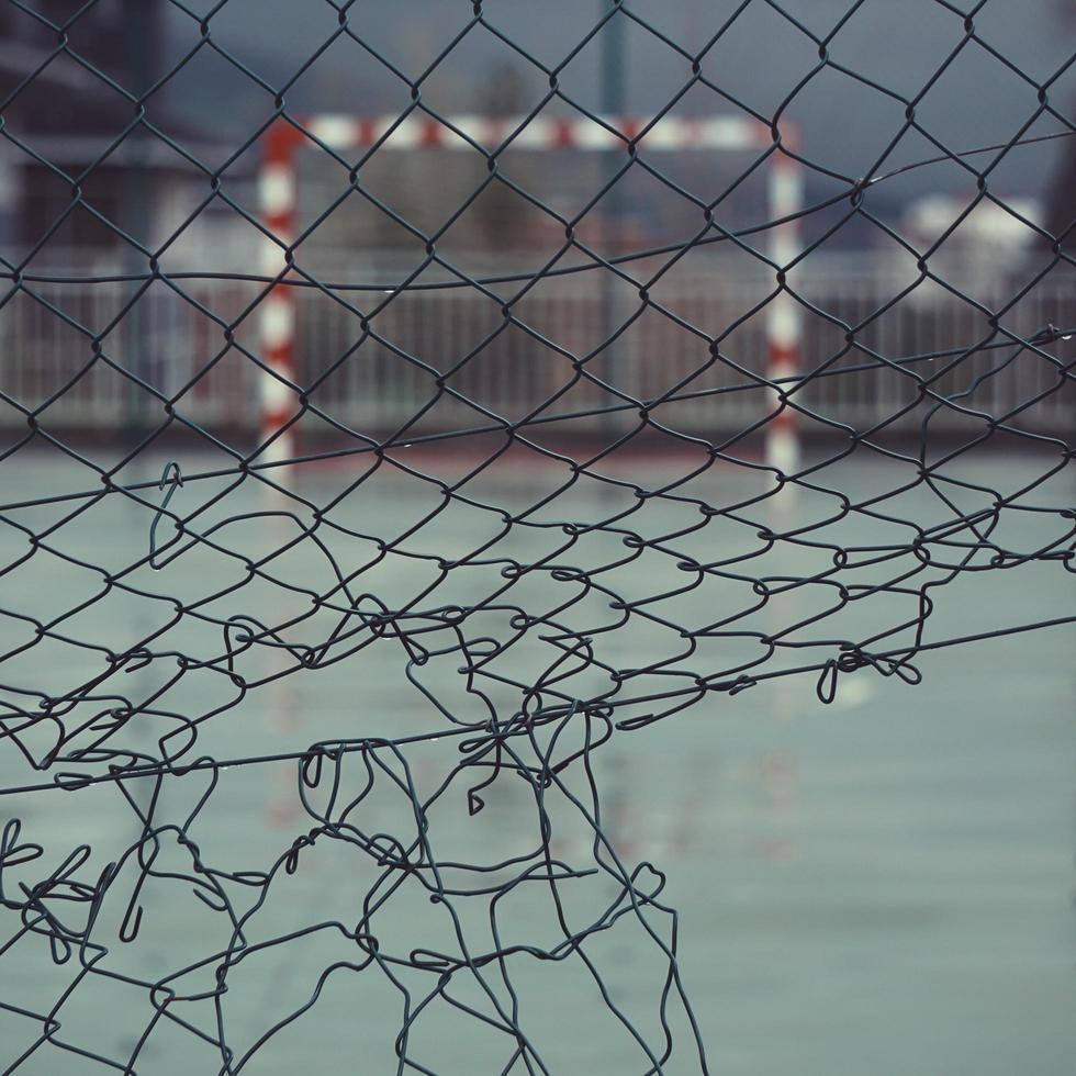 straatvoetbal doel sportuitrusting foto