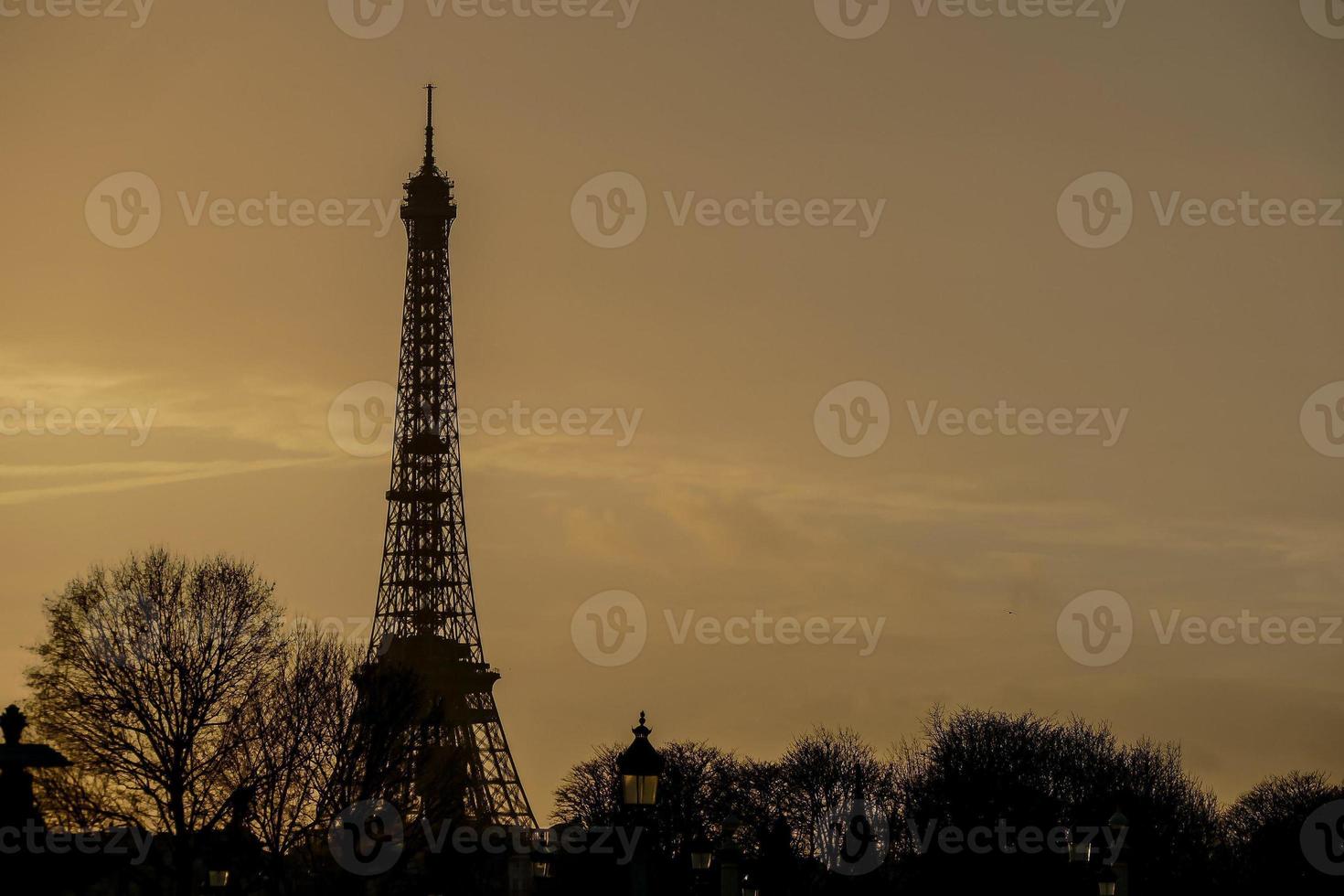 de Eiffeltoren in Parijs, Frankrijk foto