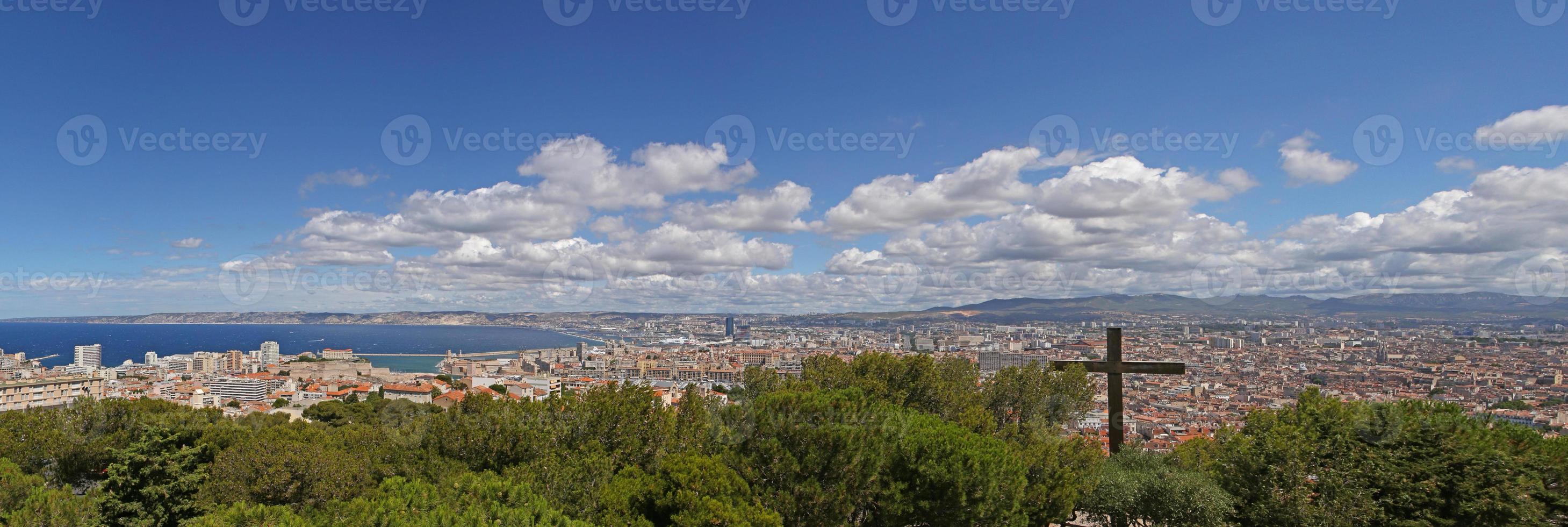 panoramisch visie Aan marseille, Frankrijk foto