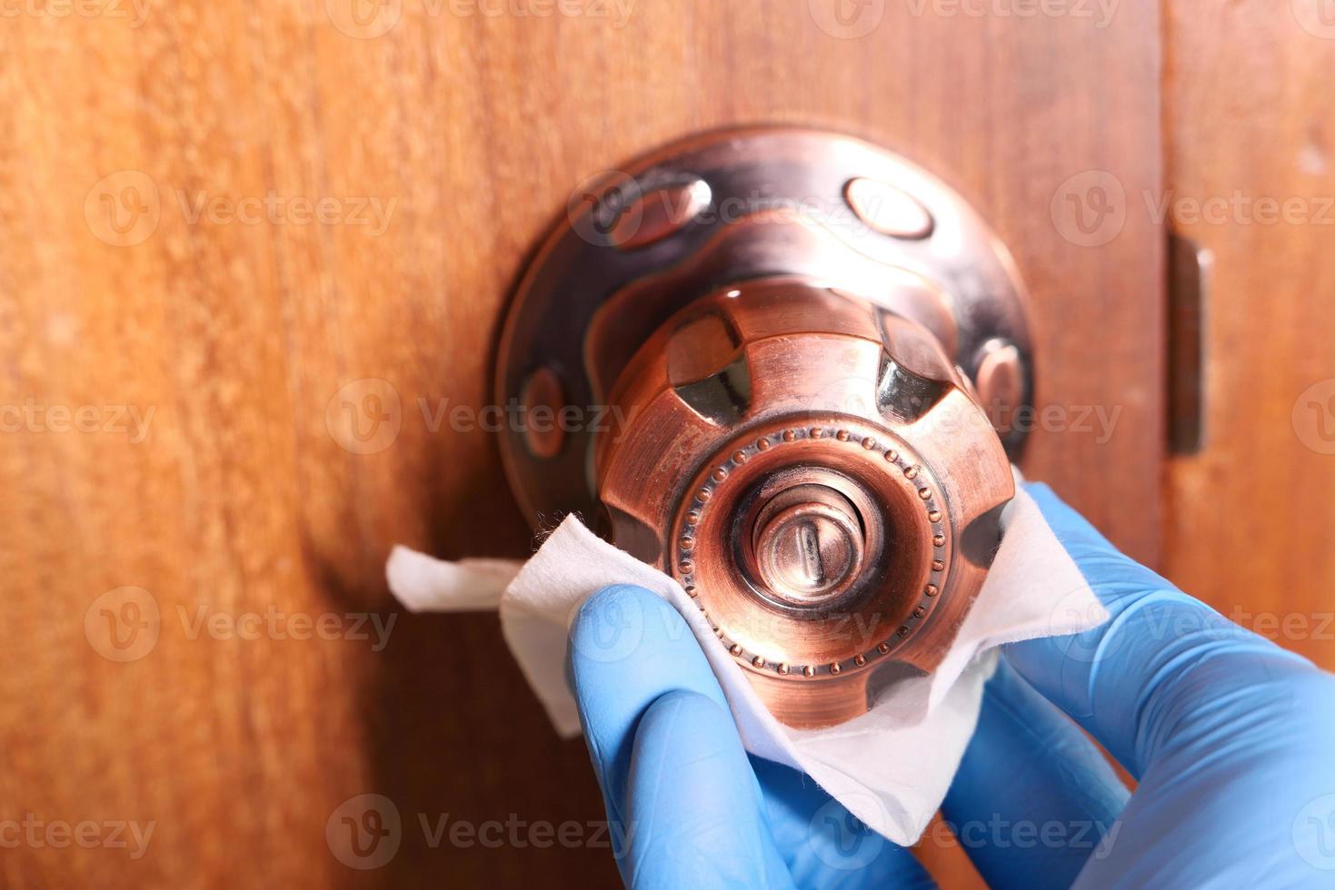 deurknop voor ontsmetting foto
