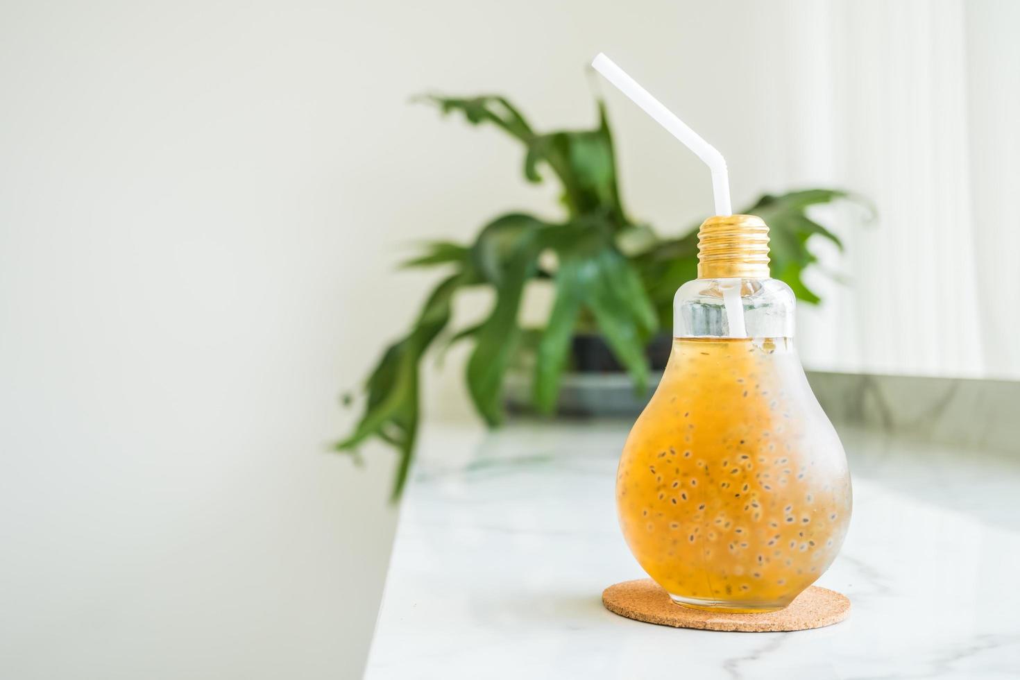 ijskoud zoet drinkglas foto