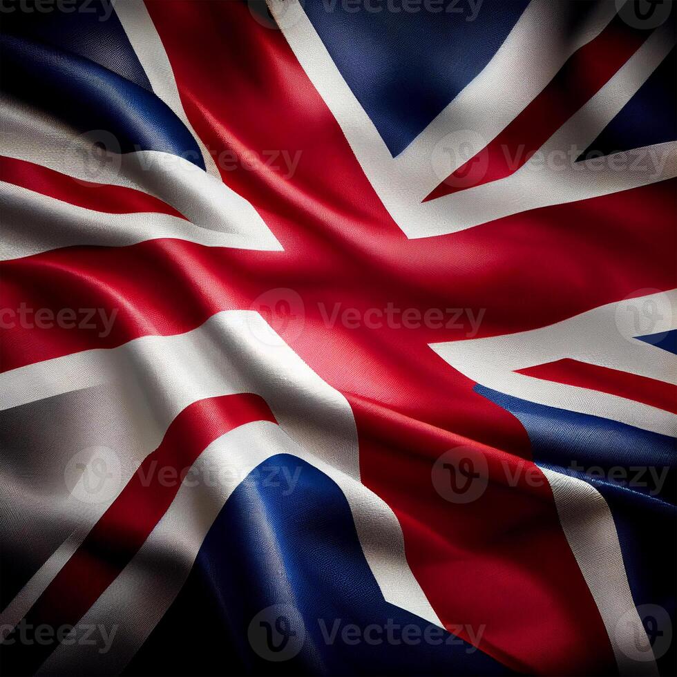 officieel vlag van de Verenigde koninkrijk - ai gegenereerd beeld foto