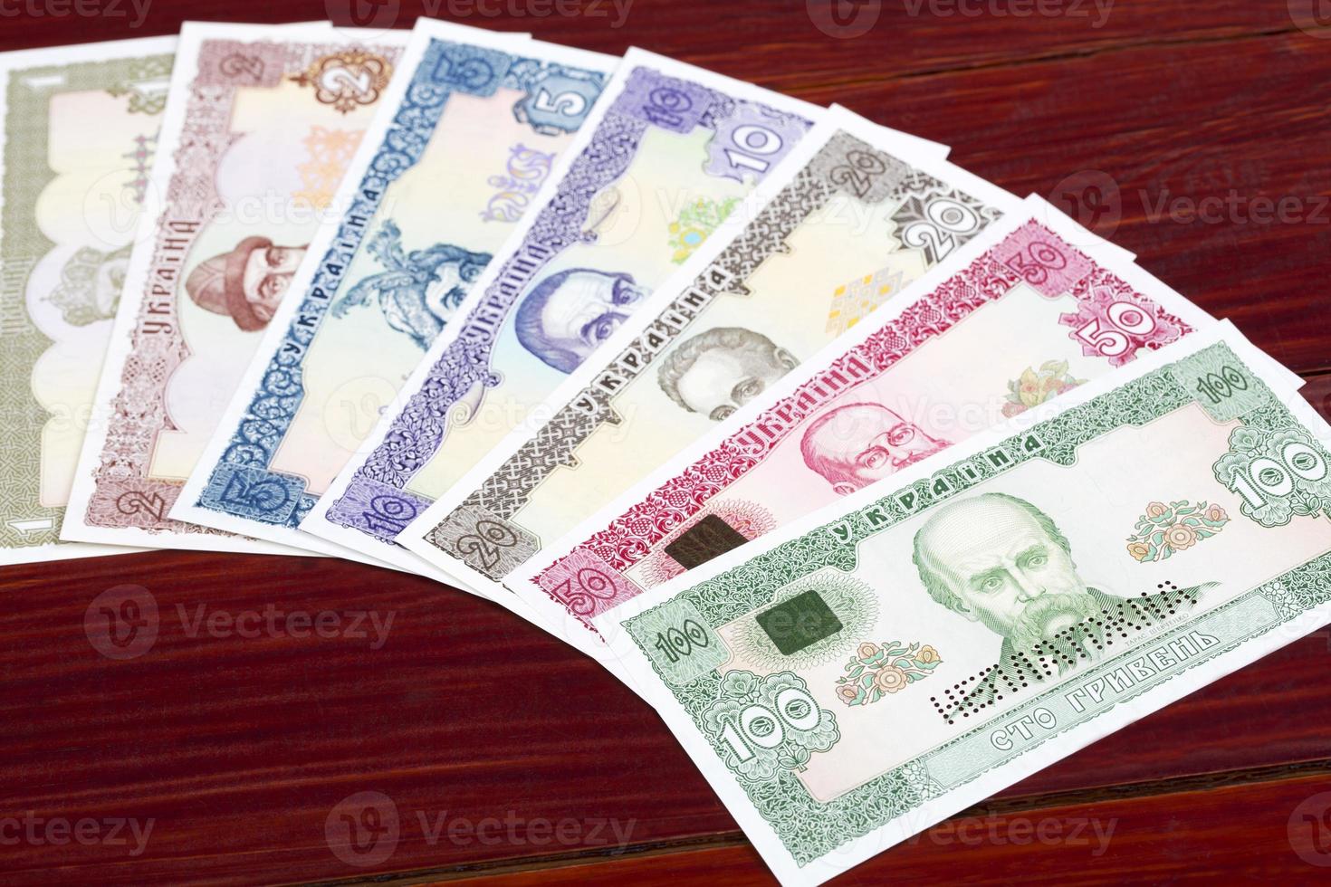 oud oekraïens geld een bedrijf achtergrond foto
