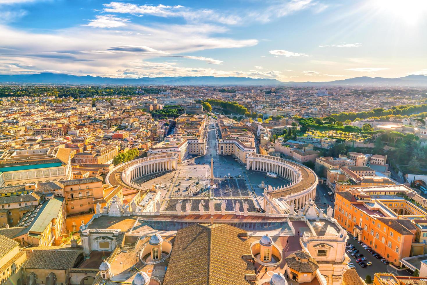 Sint-Pietersplein in Vaticaan, Rome foto