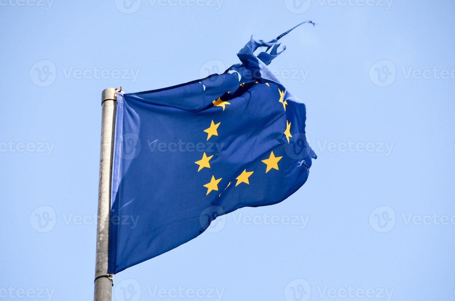 de vlag van Europa foto