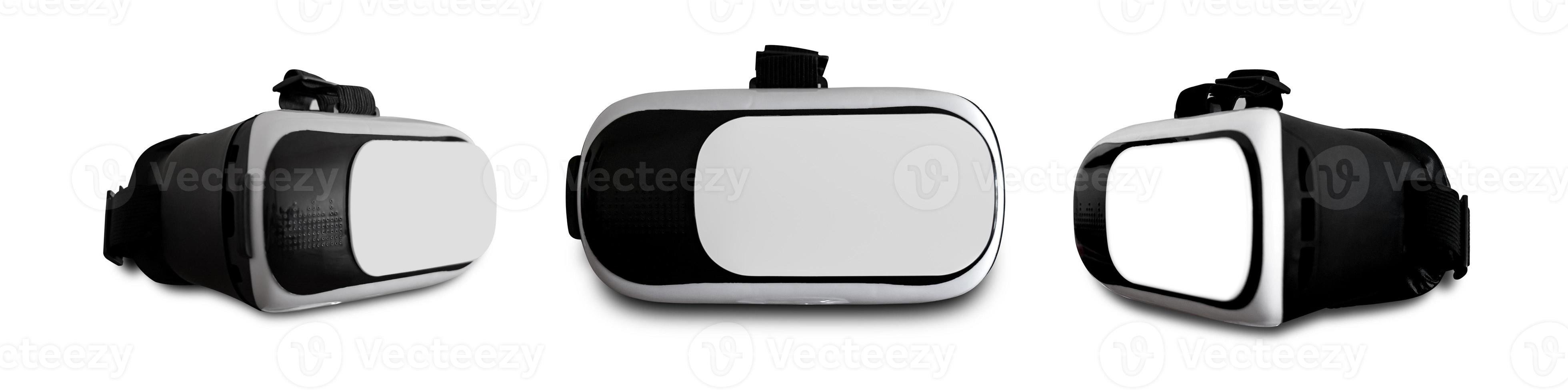 reeks van vr camera bril smartphone geïsoleerd Aan een wit achtergrond met knipsel pad. foto