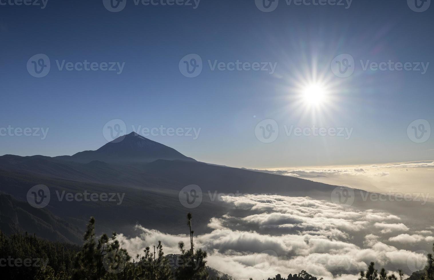 el teide vulkaan berg in Tenerife Spanje foto