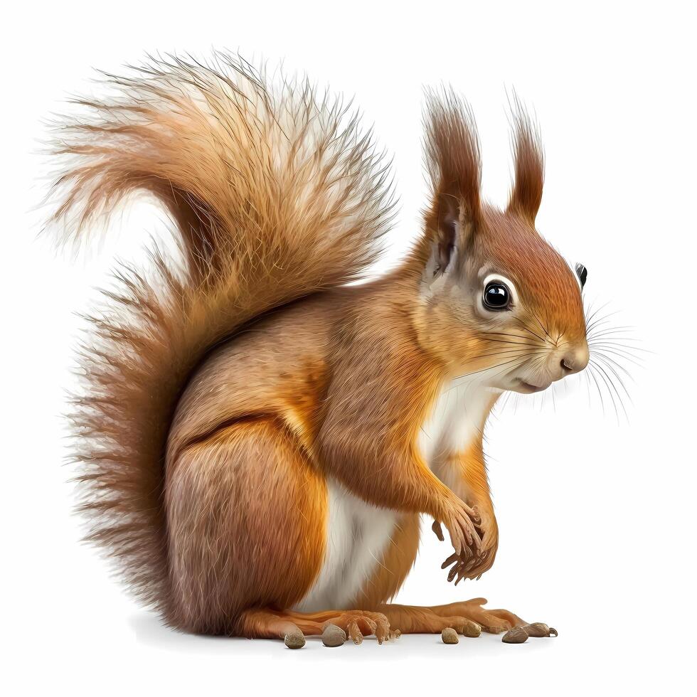 squirel illustratie ai gegenereerd foto