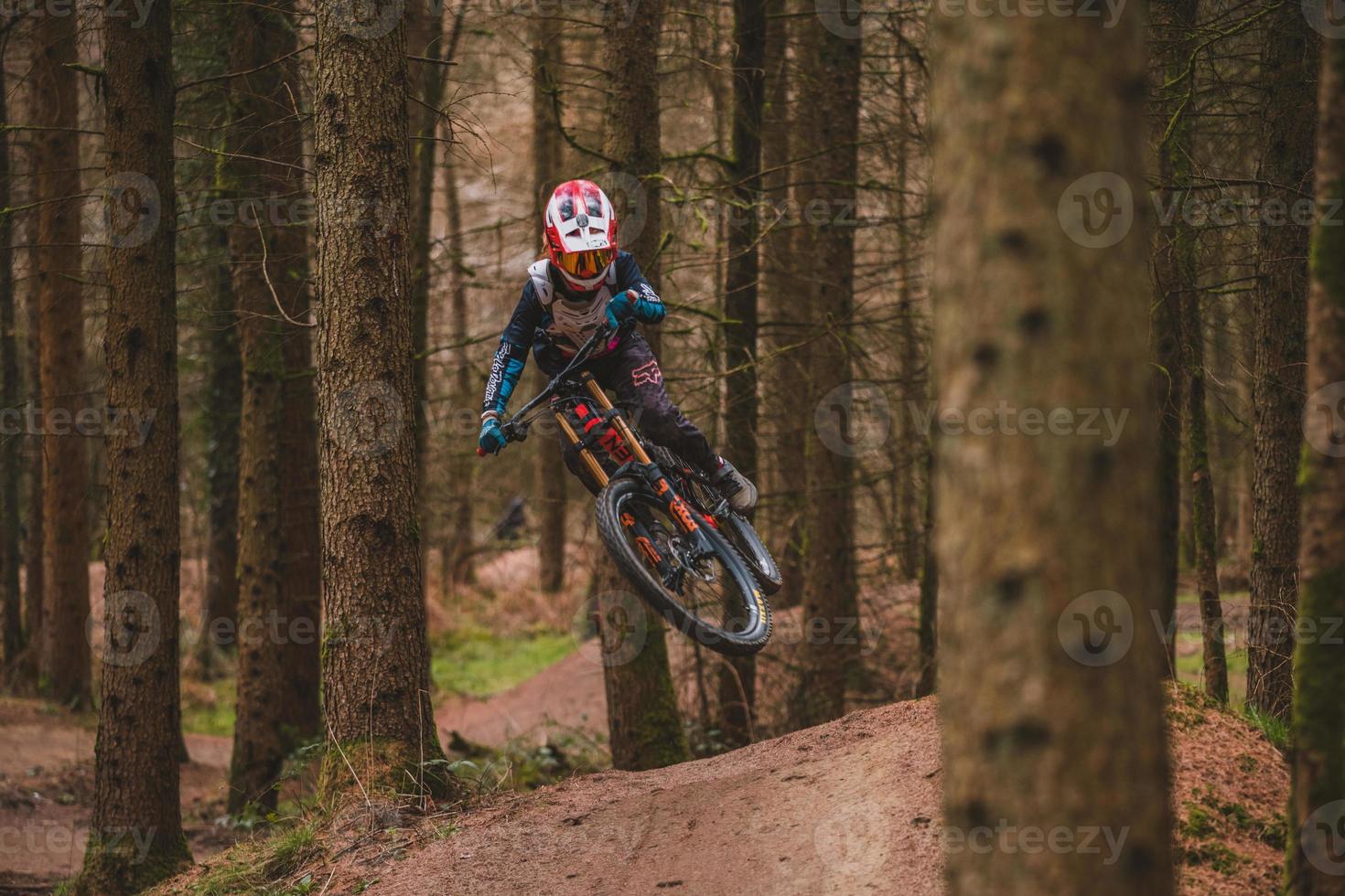 de berg fietser foto