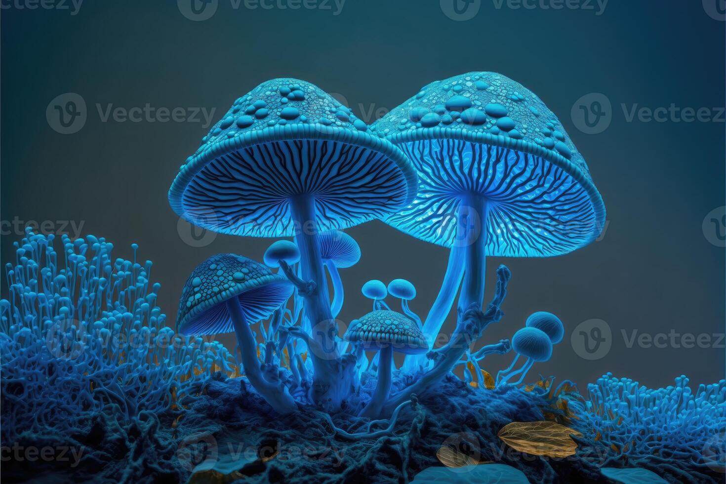 schimmels blauw achtergrond. ai gegenereerd foto