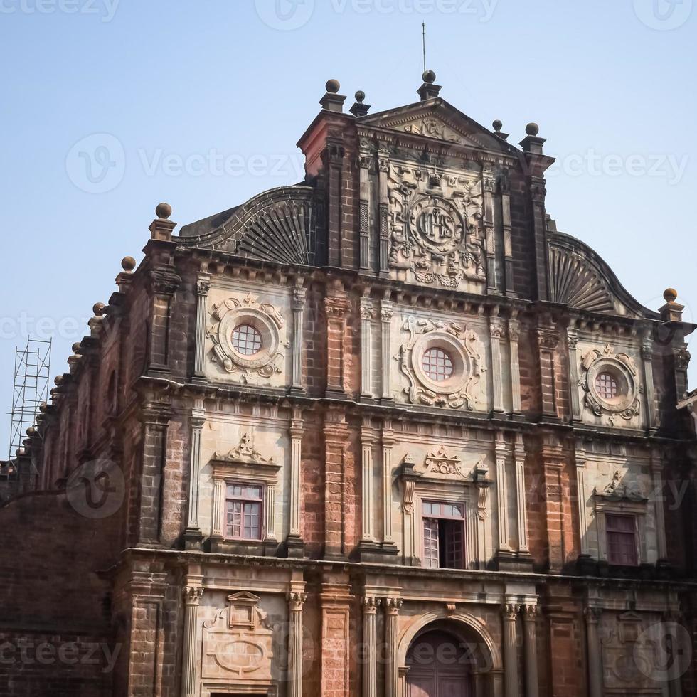 oude basiliek van bom Jezus oud goa kerk Bij zuiden een deel van Indië, basiliek van bom Jezus in oud goa, welke was de hoofdstad van goa in de vroeg dagen van Portugees regel, gelegen in goa, Indië foto