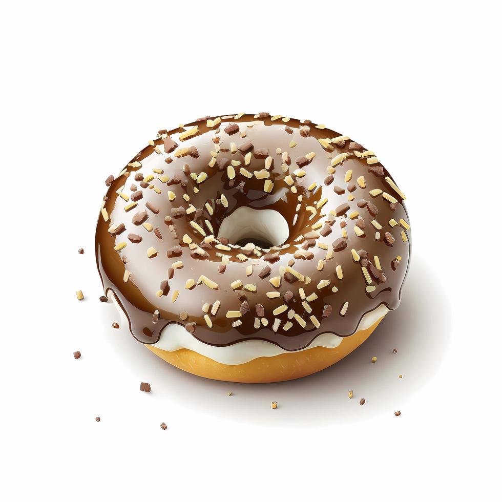 donut illustratie ai gegenereerd foto