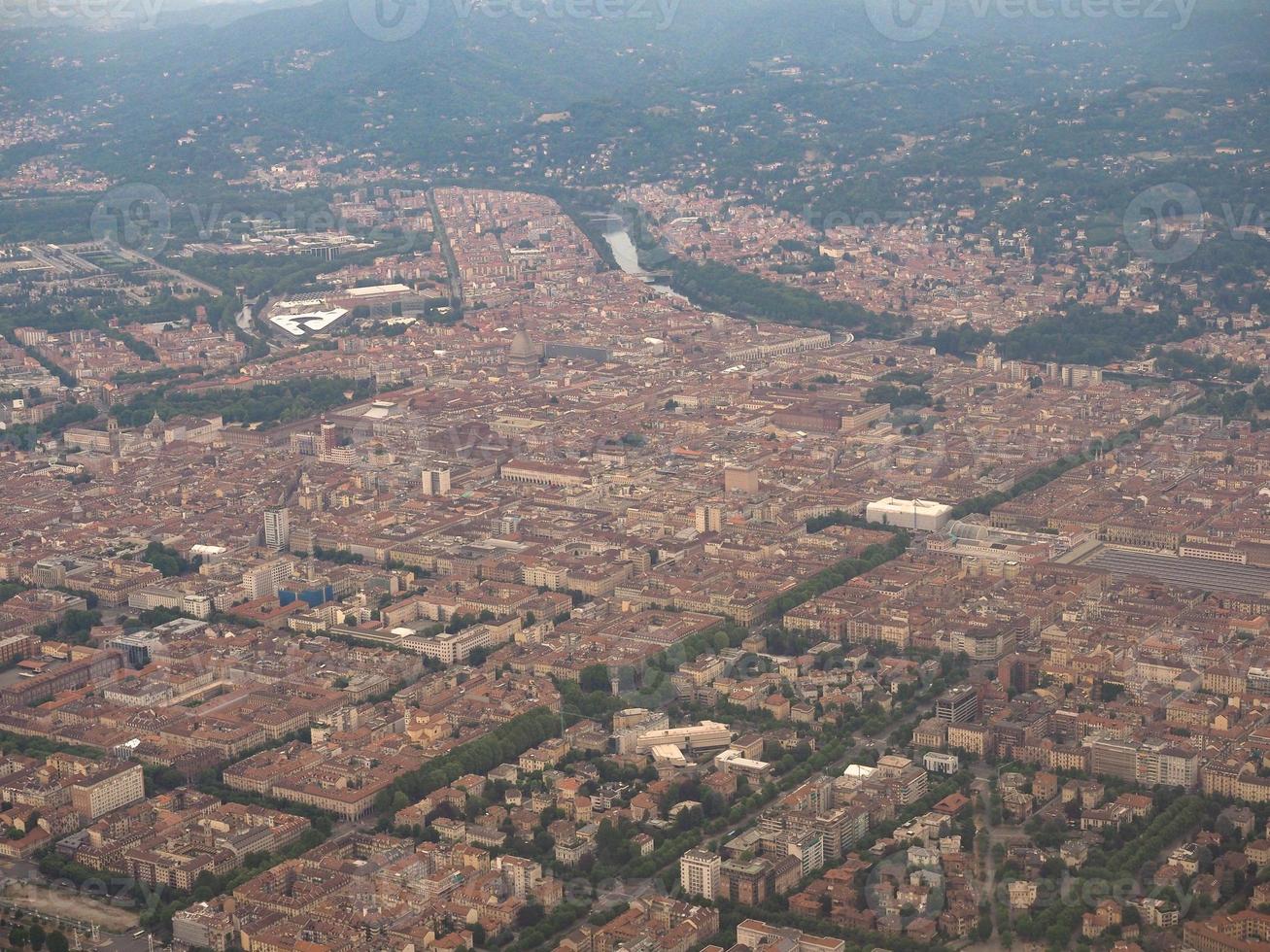 luchtfoto van turijn foto